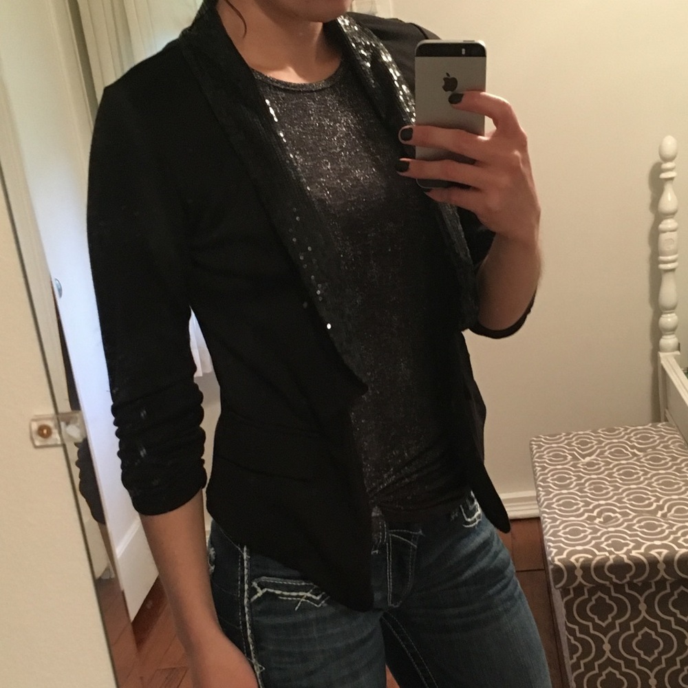 Black Sequined Blazer!!